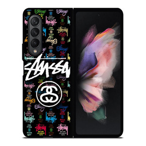 STUSSY COLLAGE LOGO Samsung Galaxy Z Fold 3 Case Cover