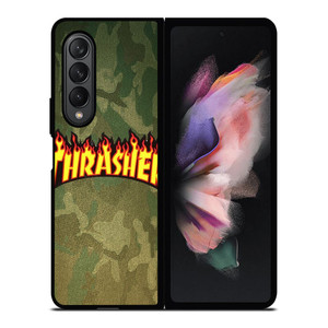 THRASHER LOGO CAMO FABRIC Samsung Galaxy Z Fold 3 Case Cover THRASHER LOGO CAMO FABRIC Samsung Galaxy Z Fold 3 Case Cover