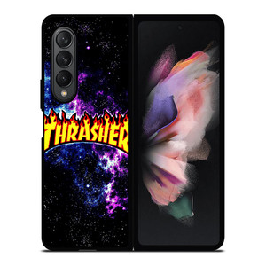 THRASHER LOGO NEBULA Samsung Galaxy Z Fold 3 Case Cover