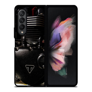 TRIUMPH MOTORCYCLE ENGINE Samsung Galaxy Z Fold 3 Case Cover