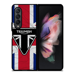 TRIUMPH MOTORCYCLE icon Samsung Galaxy Z Fold 3 Case Cover
