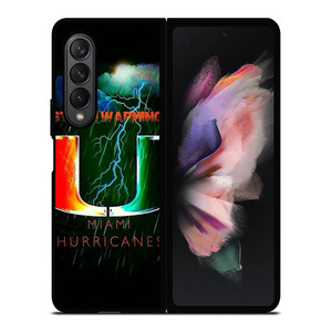 UM MIAMI HURRICANES NFL Samsung Galaxy Z Fold 3 Case Cover