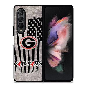 UNIVERSITY OF GEORGIA BULLDOGSWOODEN LOGO Samsung Galaxy Z Fold 3 Case Cover UNIVERSITY OF GEORGIA BULLDOGSWOODEN LOGO Samsung Galaxy Z Fold 3 Case Cover