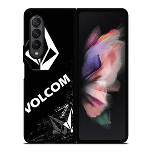 VOLCOM BLACK LOGO Samsung Galaxy Z Fold 3 Case Cover VOLCOM BLACK LOGO Samsung Galaxy Z Fold 3 Case Cover