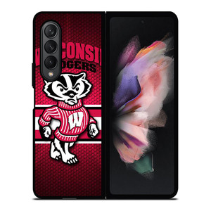 WISCONSIN BADGER FOOTBALL LOGO 2 Samsung Galaxy Z Fold 3 Case Cover