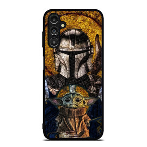 BABY YODA AND THE MANDALORIAN MOSAIC Samsung Galaxy A14 Case Cover