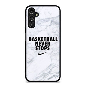 BASKETBALL NEVER STOPS MARBLE Samsung Galaxy A14 Case Cover