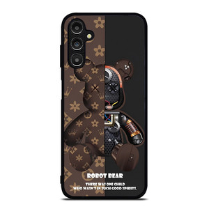 BEAR BRICK KAWS ROBOT BROWN Samsung Galaxy A14 Case Cover