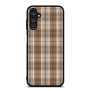 BROWN PLAID PATTERN Samsung Galaxy A14 Case Cover BROWN PLAID PATTERN Samsung Galaxy A14 Case Cover