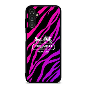 COACH NEW YORK BLACK VIOLET Samsung Galaxy A14 Case Cover