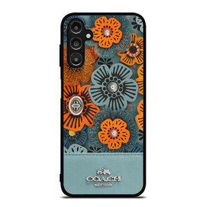 COACH NEW YORK BLUE TEA ROSE Samsung Galaxy A14 Case Cover COACH NEW YORK BLUE TEA ROSE Samsung Galaxy A14 Case Cover