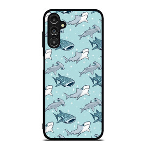 CUTE SHARK PATTERN Samsung Galaxy A14 Case Cover CUTE SHARK PATTERN Samsung Galaxy A14 Case Cover