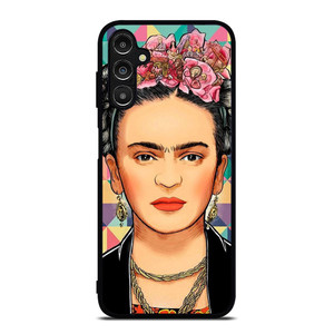 FRIDA KAHLO FACE COLORFUL ART Samsung Galaxy A14 Case Cover