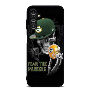 GREEN BAY PACKERS SKULL Samsung Galaxy A14 Case Cover GREEN BAY PACKERS SKULL Samsung Galaxy A14 Case Cover