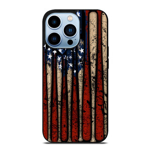 USA FLAG AMERICAN BASEBALL iPhone 13 Pro Max Case Cover