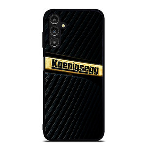 KOENIGSEGG GOLD BLACK CARBON Samsung Galaxy A14 Case Cover