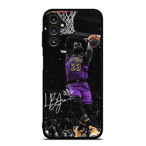 LEBRON JAMES DUNK LA LAKERS Samsung Galaxy A14 Case Cover LEBRON JAMES DUNK LA LAKERS Samsung Galaxy A14 Case Cover
