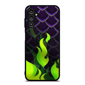 MALEFICENT GREEN FLAMES PATTERN Samsung Galaxy A14 Case Cover