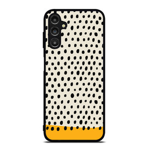 MUSTARD POLKADOTS PATTERN Samsung Galaxy A14 Case Cover
