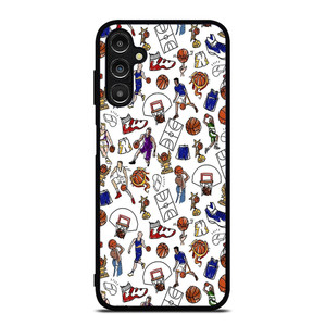 PLAYFUL BASKETBALL DOODLE ART Samsung Galaxy A14 Case Cover
