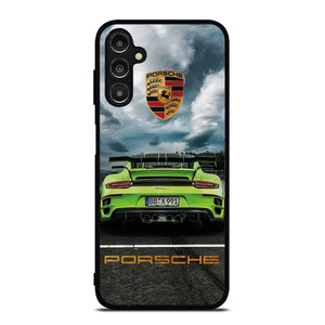 PORSCHE LOGO GREEN CAR Samsung Galaxy A14 Case Cover PORSCHE LOGO GREEN CAR Samsung Galaxy A14 Case Cover