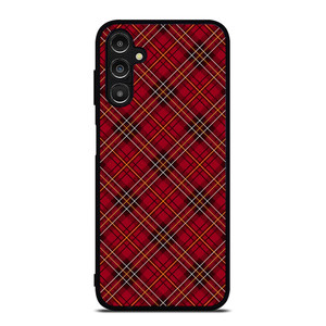 RED TARTAN CROSS PLAID Samsung Galaxy A14 Case Cover RED TARTAN CROSS PLAID Samsung Galaxy A14 Case Cover