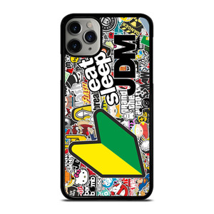 EAT SLEEP JDM STICKER BOMB iPhone 11 Pro Max Case Cover