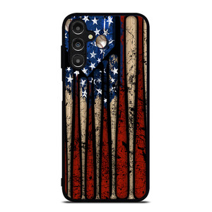 USA FLAG AMERICAN BASEBALL Samsung Galaxy A14 Case Cover