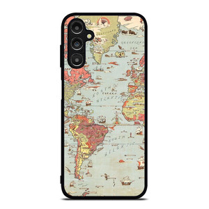 VINTAGE MAP Samsung Galaxy A14 Case Cover