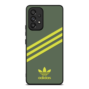 ADIDAS ORIGINALS STRIPES GREEN YELLOW Samsung Galaxy A53 Case Cover