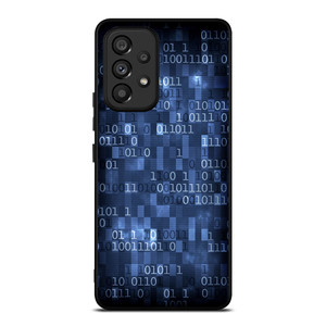 BLUE STYLISH BINARY CODE Samsung Galaxy A53 Case Cover