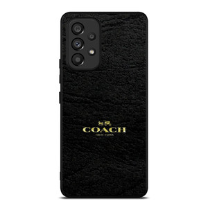 COACH LOGO TEXTURE BLACK Samsung Galaxy A53 Case Cover