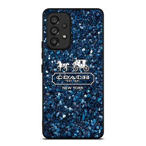COACH NEW YORK BLUE STONE Samsung Galaxy A53 Case Cover