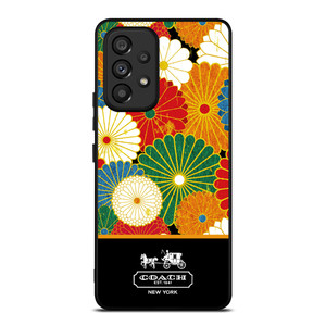 COACH NEW YORK COLORFUL FLORAL LOGO Samsung Galaxy A53 Case Cover