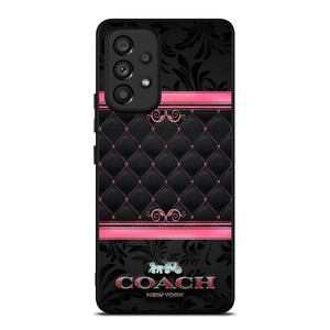 COACH NEW YORK PINK BLACK Samsung Galaxy A53 Case Cover