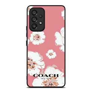 COACH NEW YORK PINK FLOWER Samsung Galaxy A53 Case Cover