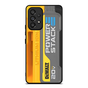 DEWALT LOGO LITHIUM ION BATTERY 20 V ICON Samsung Galaxy A53 Case Cover DEWALT LOGO LITHIUM ION BATTERY 20 V ICON Samsung Galaxy A53 Case Cover