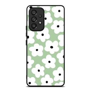 GREEN RETRO FLORAL PATTERN Samsung Galaxy A53 Case Cover