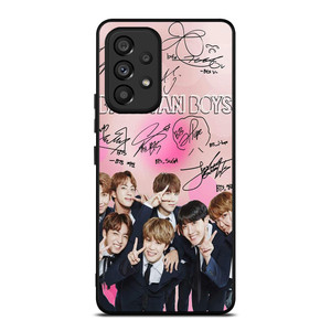 KPOP BTS LOVE PINK SIGNATURE Samsung Galaxy A53 Case Cover