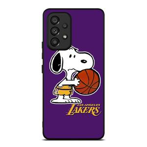 LA LAKERS BASKETBALL SNOOPY Samsung Galaxy A53 Case Cover