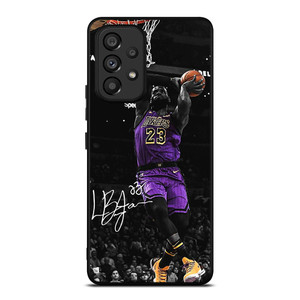 LEBRON JAMES DUNK LA LAKERS Samsung Galaxy A53 Case Cover LEBRON JAMES DUNK LA LAKERS Samsung Galaxy A53 Case Cover
