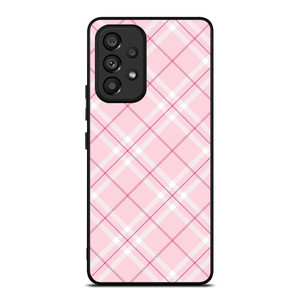 LIGHT PINK PLAID PATTERN Samsung Galaxy A53 Case Cover