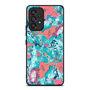 LILLY PULITZER MAP PATTERN Samsung Galaxy A53 Case Cover