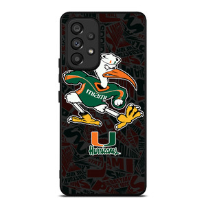 MIAMI HURRICANES UM FOOTBALL Samsung Galaxy A53 Case Cover MIAMI HURRICANES UM FOOTBALL Samsung Galaxy A53 Case Cover