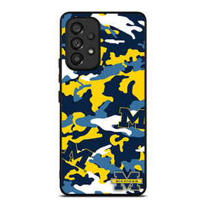MICHIGAN WOLVERINES FOOTBALL CAMO Samsung Galaxy A53 Case Cover