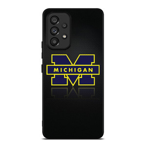 MICHIGAN WOLVERINES METAL LOGO Samsung Galaxy A53 Case Cover