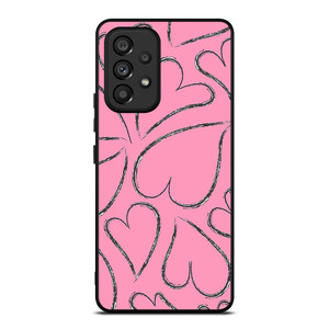 PINK LOVE BRUSHES PATTERN Samsung Galaxy A53 Case Cover