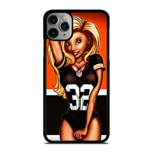 CLEVELAND BROWNS NFL CARTOON GIRL iPhone 11 Pro Max Case Cover