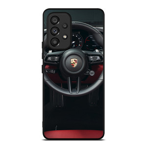 PORSCHE CAR STEERING LOGO Samsung Galaxy A53 Case Cover