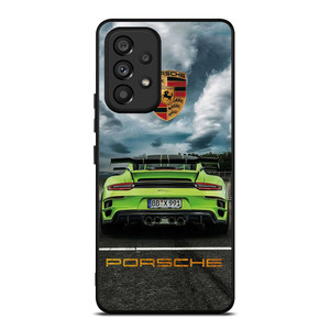 PORSCHE LOGO GREEN CAR Samsung Galaxy A53 Case Cover PORSCHE LOGO GREEN CAR Samsung Galaxy A53 Case Cover